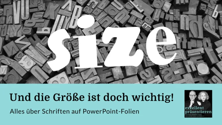 Und die Größe ist doch wichtig! Alles über Schriften auf PowerPoint-Folien
