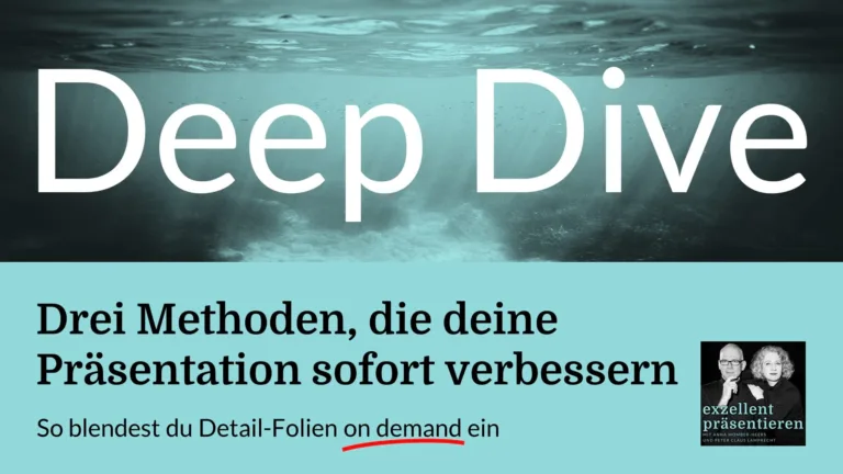 Drei Methoden, die deine Präsentation sofort verbessern