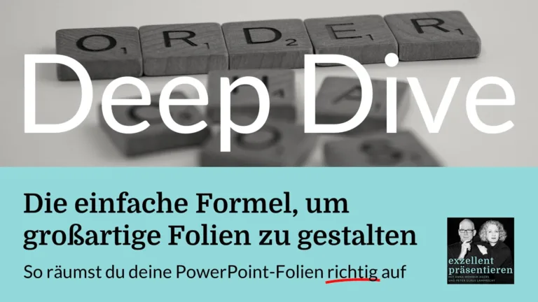 Die einfache Formel, um großartige Folien zu gestalten. So räumst du deine PowerPoint-Folien richtig auf