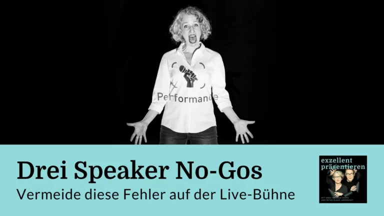 Drei Speaker No-Gos